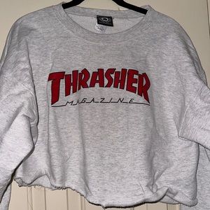 Cropped Thrasher Crewneck